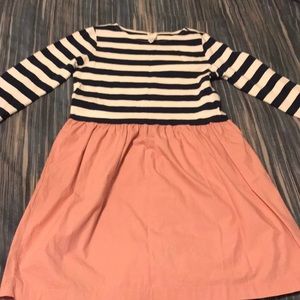 Crewcuts navy and pink dress. Size 8 EUC